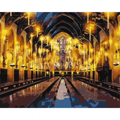 Картина за номерами з фарбами металік Harry Potter: Велика зала 40х50см Ідейка KHO5233