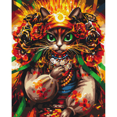 Картина за номерами "Киця Ворожка" ©Маріанна Пащук BS53862, 40x50 см