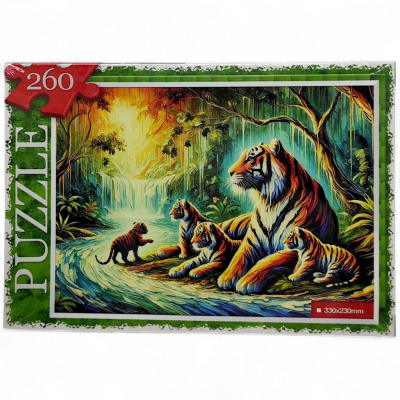 ПАЗЛИ 260 ЕЛЕМЕНТІВ СІМʼЯ ТИГРІВ Dankotoys С260-14-01,02,03,04...16