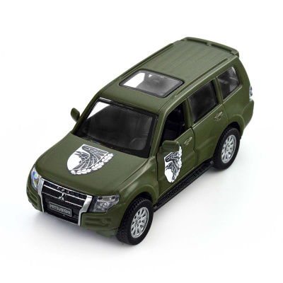 Машинка металева із серії Шеврони Героїв - Mitsubishi Pajero 4WD Turbo - 93 ОМБР TechnoDrive 250283M