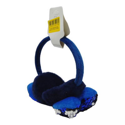 Мʼякі навушники дитячі Сердечко (синій) MIC K13906