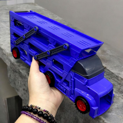 Автовоз-паркінг Transporter, запуск, 4 машинки (синій) xu ye K140A12