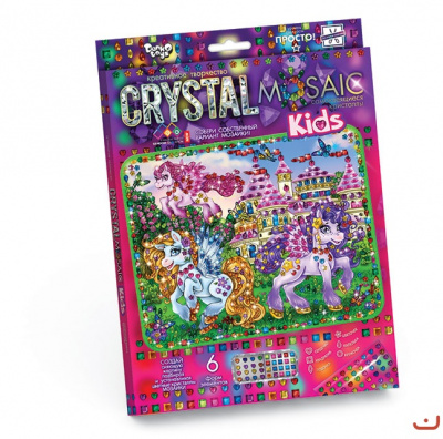 Набір для креативної творчості CRYSTAL MOSAIC KIDS, Едінорого MiC CRMk-01-04
