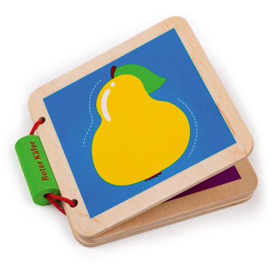Деревʼяна іграшка Деревʼяна книга. Фрукти Vladi Toys RW3035
