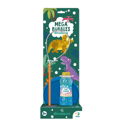 Мильні бульбашки Mega Bubbles Динозаври. Об’єм 450 мл Dodo 500122