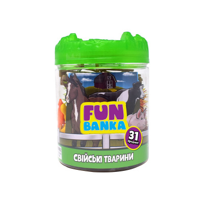 Ігровий набір Fun Banka. Свійські тварини, 31 предмет Fun Banka 320386-UA