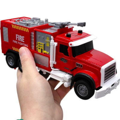 Машина інерційна Пожежна озвучена, зі світлом, з паром (в коробці 24x9,5x13 см) (ВИД 2) YG Toys YM-9921B