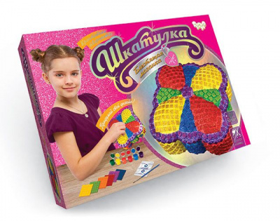 Набір для творчості Блискуча мозаїка, Скринька Dankotoys SHR-01-01