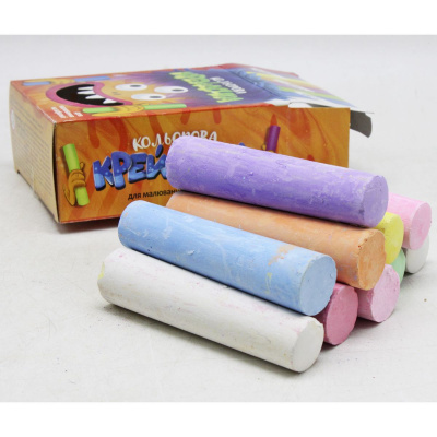 Крейда кольорова Крейдочка, великі, 10 кольорів Dankotoys КRD-02-01U