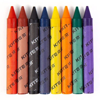 Крейда воскова Jumbo, 8 кольорів Kite Dogs Kite K22-076