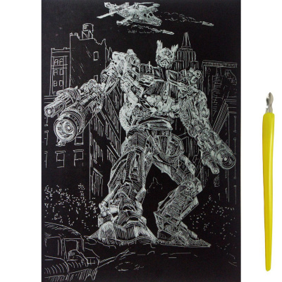 Гравюра Gold Metallic: Транформер (А4) Эконом Danko toys ГрА4