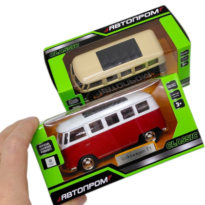 МАШИНА АВТОПРОМ, 1:38 Volkswagen T1 (ЧЕРВОНИЙ) Автопром 4387