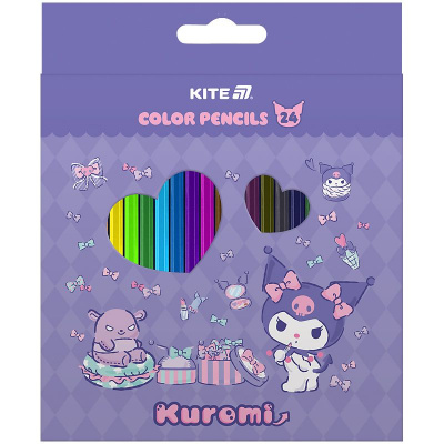 Олівці кольорові, 24 шт. Хеллоу Кітті Kite HK25-055