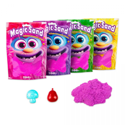 Кінетичний пісок Magic Sand, 200 г (фіолетовий) Strateg 39401-4