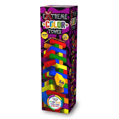 Настільна гра "Extreme color tower" G-ECT-01U 56 брусків