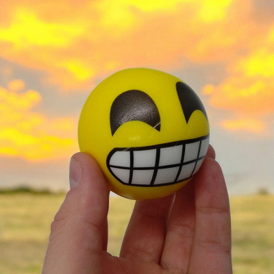 Мʼячик мʼякий Смайлики, 5,5 см, 12 штук MIC MS24-3-326