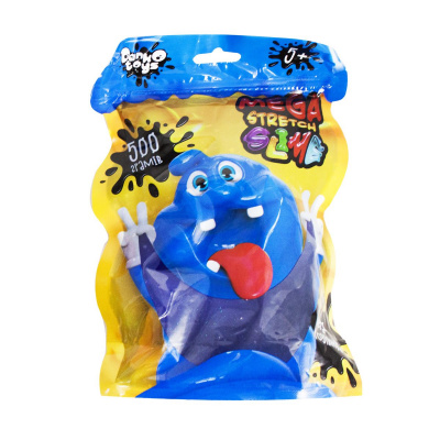 Слайм Mega Stretch Slime 500 г укр фіолетовий Dankotoys SLM-12-01U