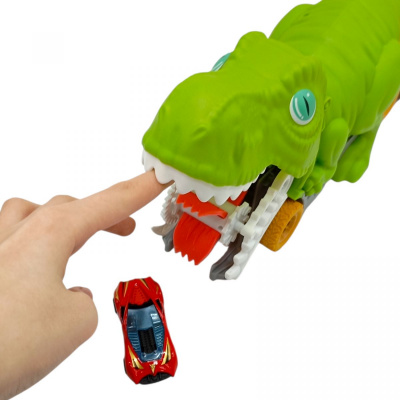 Трейлер-монстр-паркінг динозавр з метал.машинками (2шт.) кор. 32*11*12 см. MIC 6722B-1