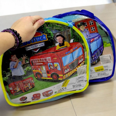 Намет дитячий Пожежна машина (100х70х70 см) MIC HF095-D/HF096