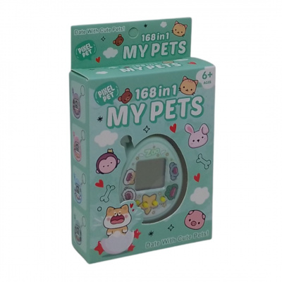 Електронна гра-брелок My Pets: Тамагочі (мʼятний) MIC K214-1