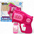 Пістолет з мильними бульбашками рожевий (на батарейках) MIC КВ1386-Pink