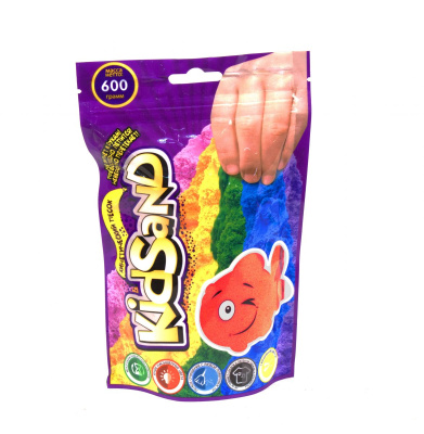 Кінетичний пісок KidSand, в пакеті, 600 г рожевий Dankotoys KS-03-02