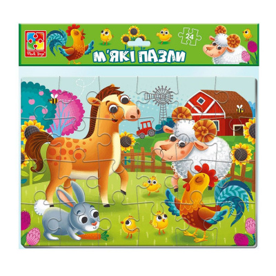 М'які пазли Ферма А4, 24 ел Vladi Toys VT1102-31