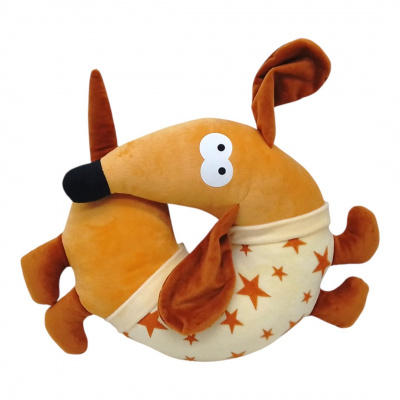 Подушка під шию Собака з зірочками, 38х27 см Селена 175