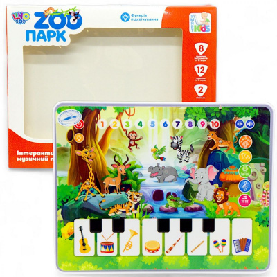 Планшет інтерактивний Зоопарк (укр, англ) Limo Toys M 3812