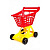 Дитячий ігровий "Візок для супермаркету" ТехноК 4227TXK, 56х47х36.5 см  Червоний