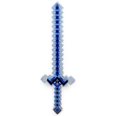 Меч Майнкрафт/Minecraft 58,5 см (світло, звук) блакитний MIC XY.139