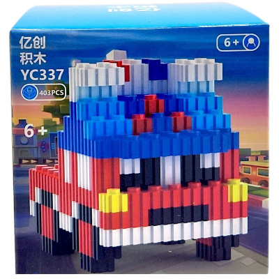 Конструктор дитячий 3D фігурка ПОЖЕЖНА 403 ДЕТАЛЕЙ 6+ MIC 46735