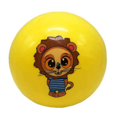 Мʼячик гумовий Тваринки, жовтий, 23 см MIC RB2110