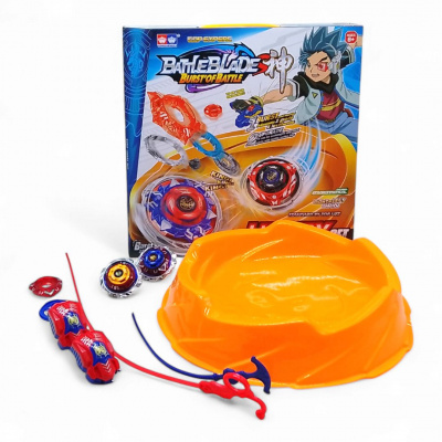Бейблейд (BeyBlade) набір - арена, 2 дзиґи, металеві накладки, 2 запускачі YONGCHENGFA F6136-1
