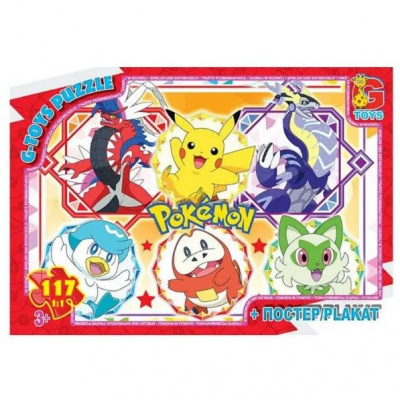 Пазли ТМ G-Toys із серії Покемони, 117 ел Gtoys PM05