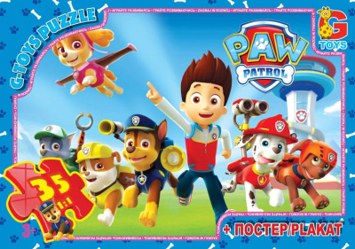 Пазли Щенячий патруль, 35 ел Gtoys PW0812
