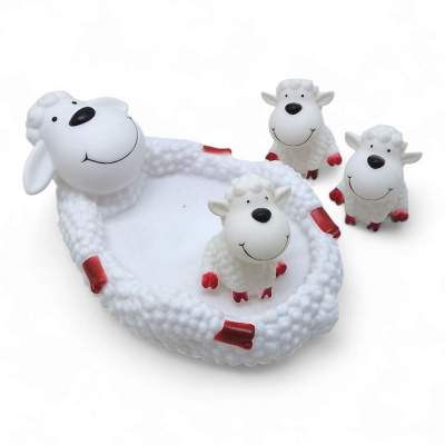 Набір іграшок для ванної Овечки, 4 шт Bibi Toys 761599BT