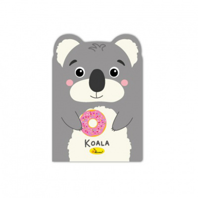Дитячий блокнот з вушками "Koala" АП-1803-06, 24 сторінки