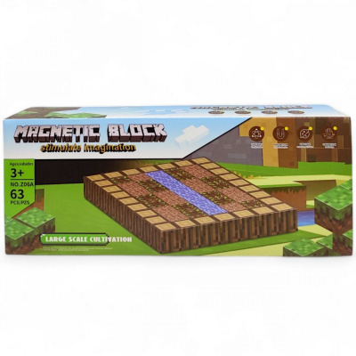 Конструктор магнітний Minecraft, 63 дет MIC Z06A