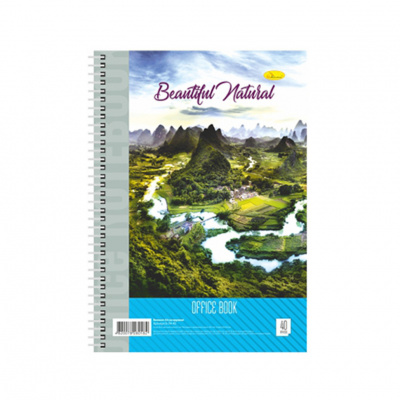 Блокнот для записів Б-Л4-40-6, 40 аркушів, клітина, пружина збоку