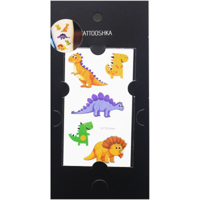 Тимчасові тату Динозаврики Tattooshka WS-071