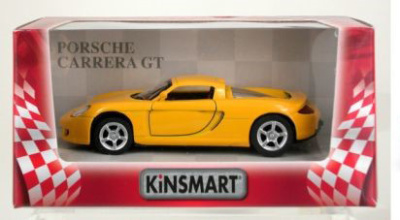 Машинка KINSMART Porsche Carrera GT (жовта) Kinsmart KT5081W