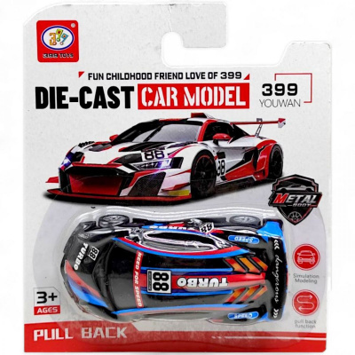 Іграшкова металева машинка, 10 см (синій) 399 Toys QG148638
