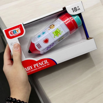 Розвивальна іграшка Олівець (підсвічування, мелодії, обертання на 360°) OBY TOYS O1999