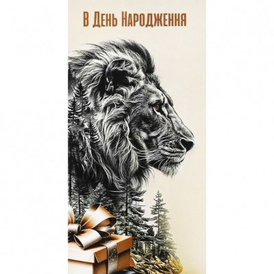 Конверт вітальний (для грошей) 16.5х9х0,5 см FIESTA КВ 24-126