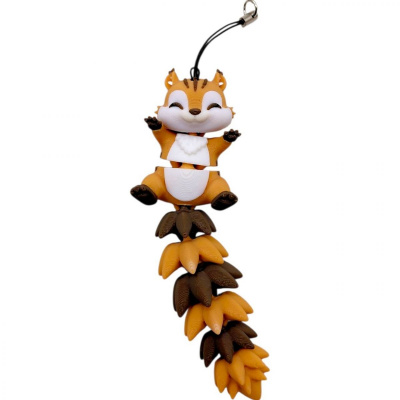 3D Брелоки FLEXI SQUIRREL LONG TAIL/ БІЛКА ХВОСТИК KEYCHAIN, 3D друк OYTOY 05074100