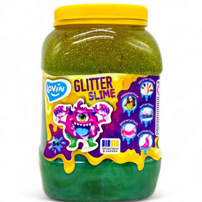 Слайм-антистрес Lovin: Big slime, 1150 мл, ЗЕЛЕНИЙ ПЕРЛАМУТР+ЗОЛОТИСТИЙ Lovin 80160