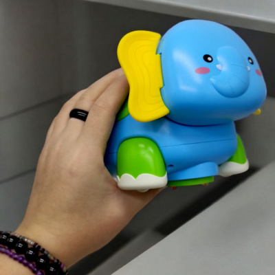Інтерактивний нічник-проєктор Слоник (укр) Wtoys 62210
