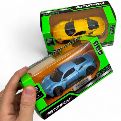 Машинка металева АВТОПРОМ Maserati MC20 (ЖОВТИЙ) Автопром 4384