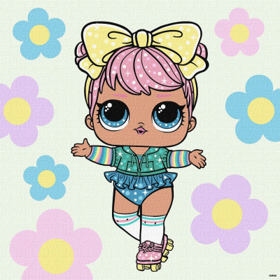 Картина за номерами з фарбами металік L.O.L. Surprise! Spring Bling Dawn 40х40 см Ідейка KHO1101